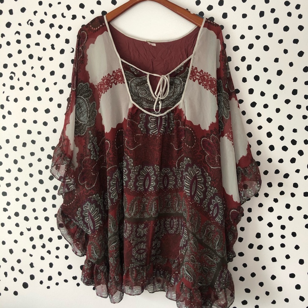Free people paisley short tunic